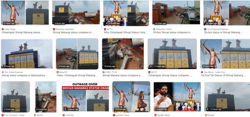 Chhatrapati Shivaji Maharaj statue collapse 2