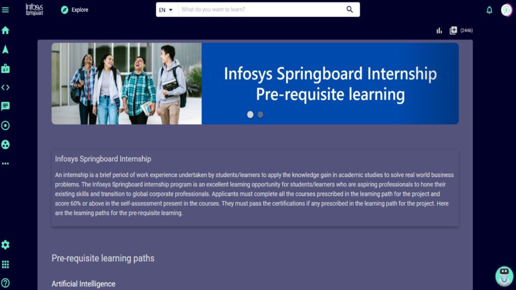 Infosys Free Python Internship 2024